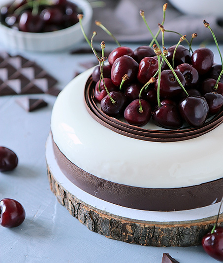 Муссовый торт Черный лес: классика на новый лад | Онлайн кондитерская школа. Кондитерские курсы Краснодар