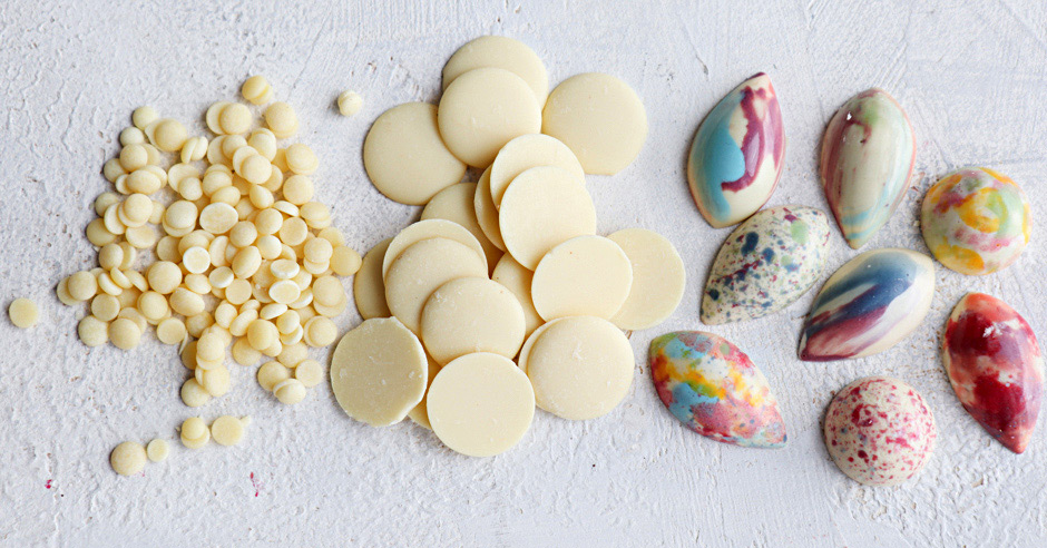 какао масло и белый шоколад