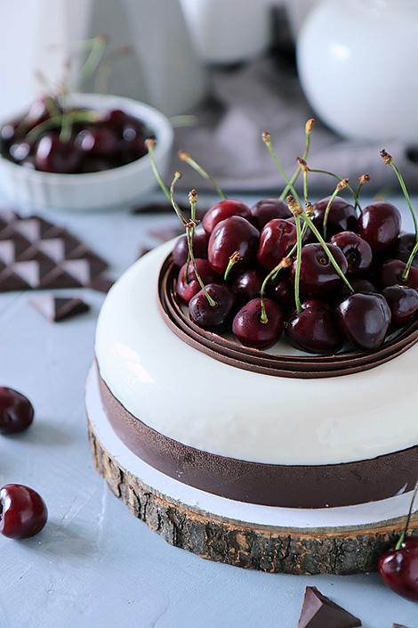 муссовый торт черный лес с вишней рецепт