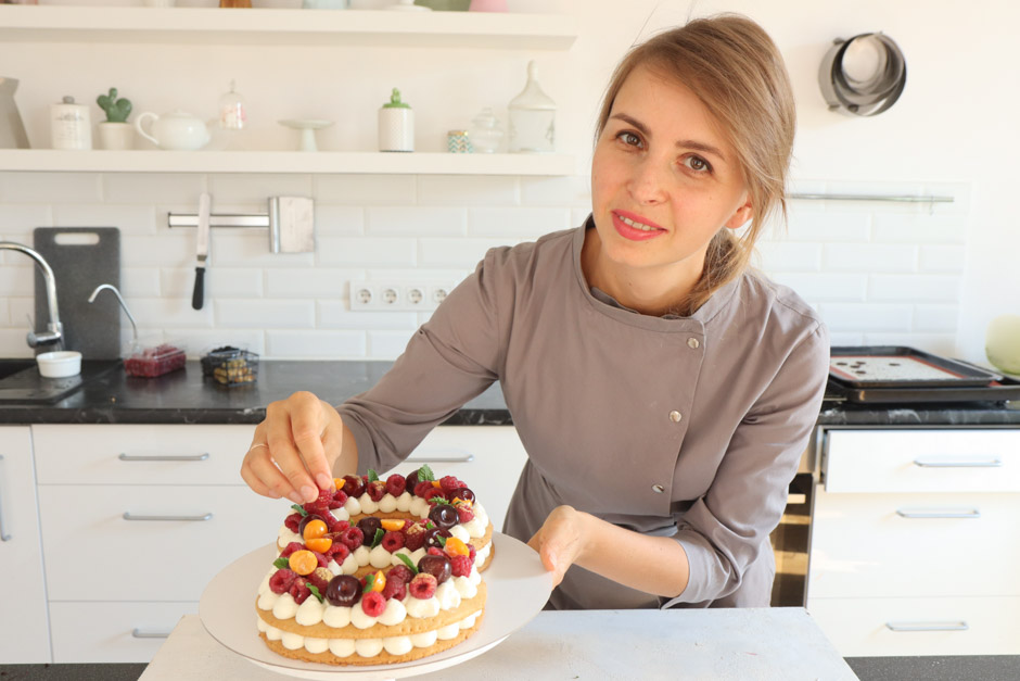 украшение торта цифры