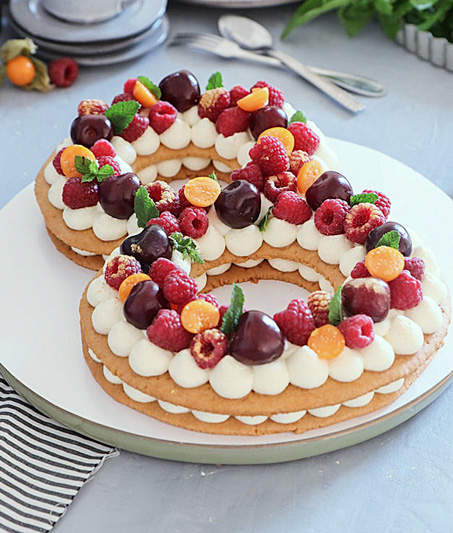 Торт цифра: рецепт с фото | Онлайн кондитерская школа. Кондитерские курсы Краснодар