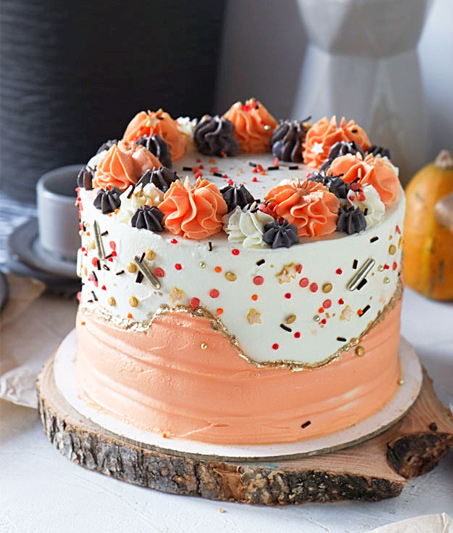 Тыквенный торт на хэллоуин | Онлайн кондитерская школа. Кондитерские курсы Краснодар